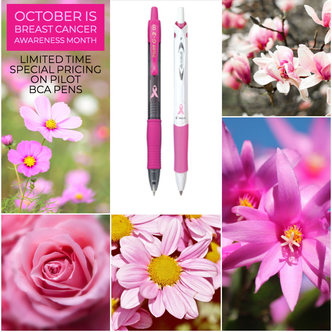 Pilot G2 BCA Breast Cancer Awareness Pens
