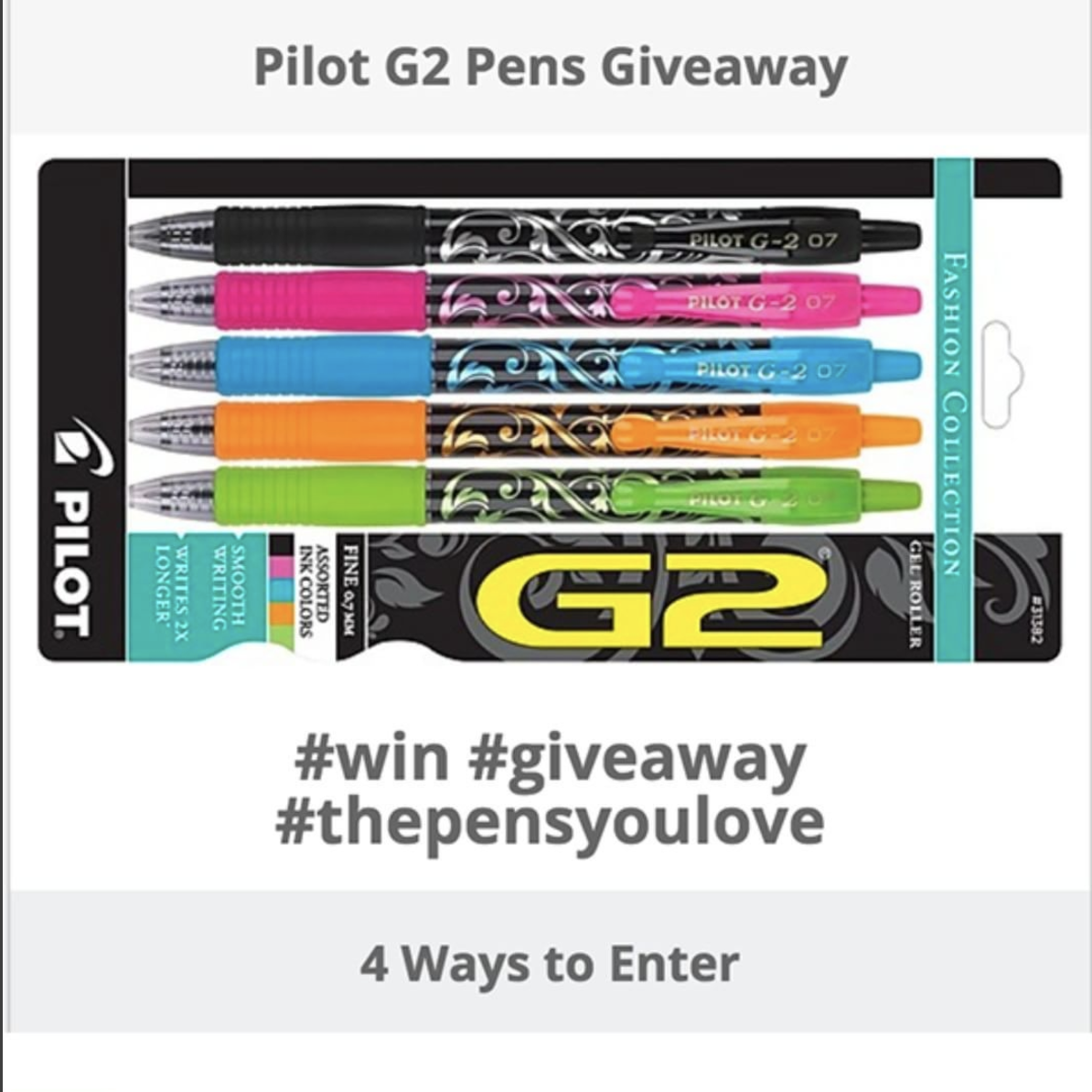 custom printed Pilot G2 pens